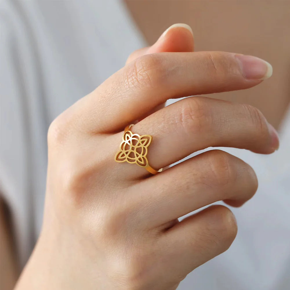 Ring "Heiliger Schutz" Hexenknoten