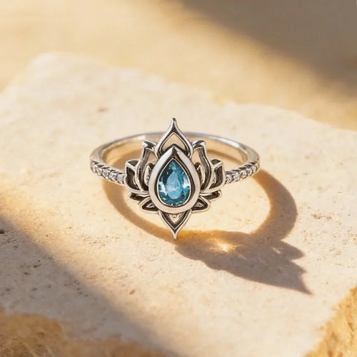 Lotus-Ring 925 Silber – Neubeginn