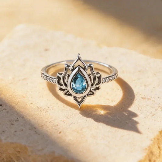 Lotus-Ring 925 Silber – Neubeginn