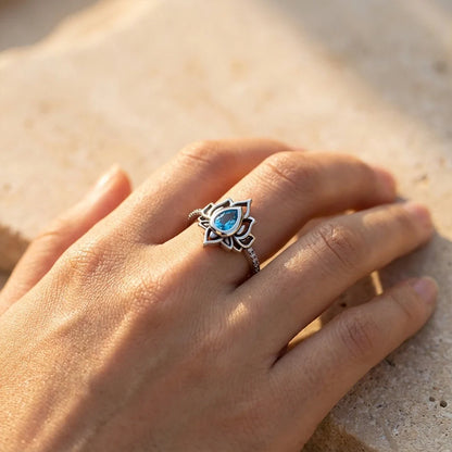 Lotus-Ring 925 Silber – Neubeginn