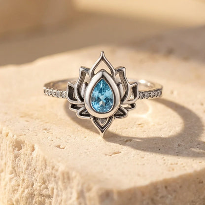 Lotus-Ring 925 Silber – Neubeginn
