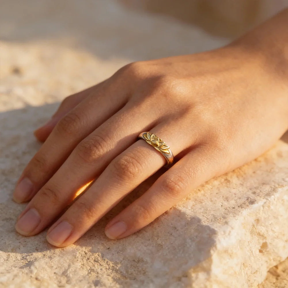 Lotus-Ring 925 Silber – Neubeginn