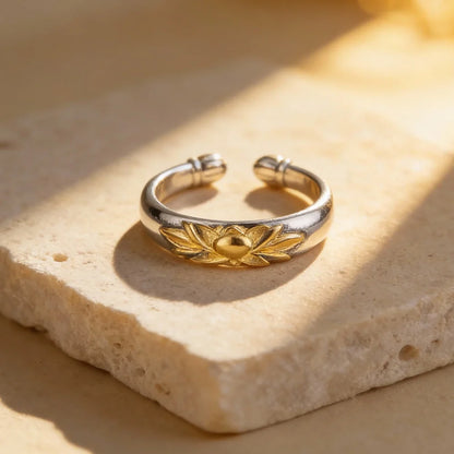 Lotus-Ring 925 Silber – Neubeginn