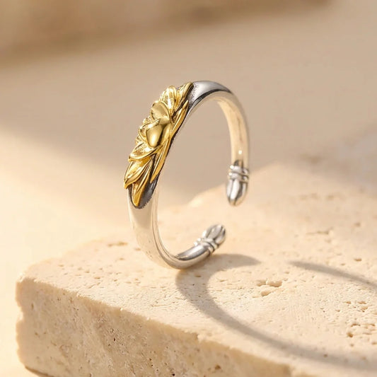 Lotus-Ring 925 Silber – Neubeginn