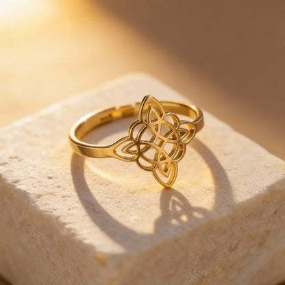 Ring "Heiliger Schutz" Hexenknoten