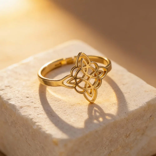 Ring "Heiliger Schutz" Hexenknoten