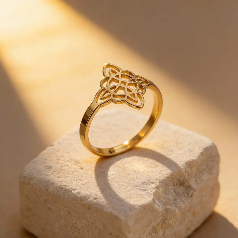 Ring "Heiliger Schutz" Hexenknoten