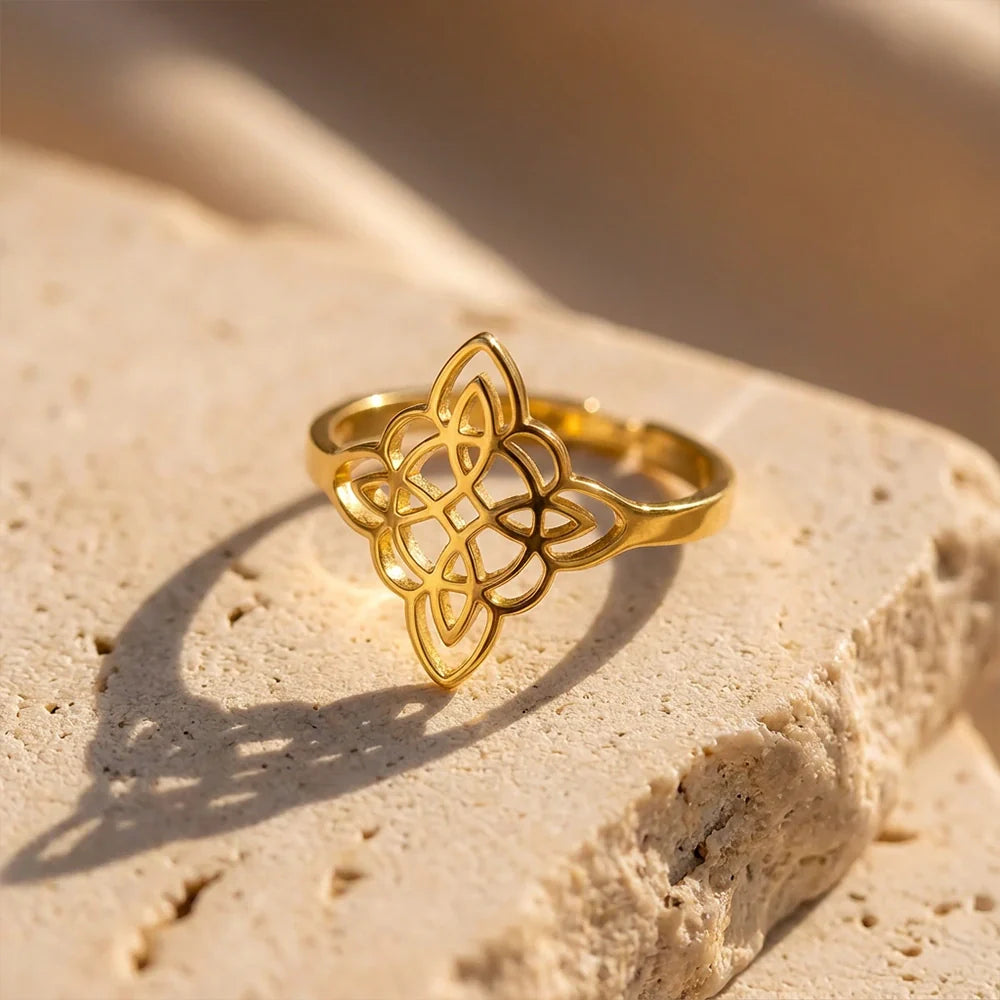 Ring "Heiliger Schutz" Hexenknoten