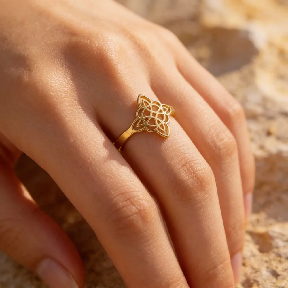 Ring "Heiliger Schutz" Hexenknoten