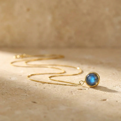 Labradorit-Kette – Sanfte Harmonie