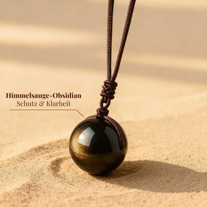 Anhänger "Sphäre" aus himmlischem Obsidian