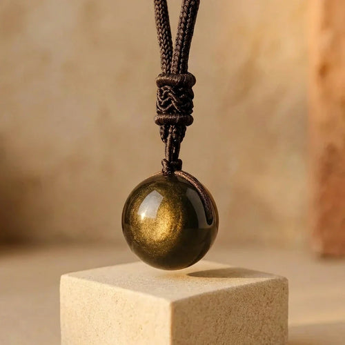 Anhänger "Sphäre" aus himmlischem Obsidian